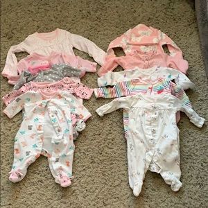 10 Carter’s preemie sleepers